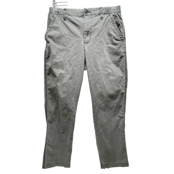 Old Navy OG Chino Pant Women's Medium Washed Gray Cotton Blend Casual GUC - Picture 1 of 12